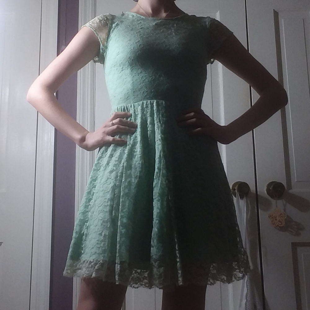 * Delia's Mint Green Lace Dress